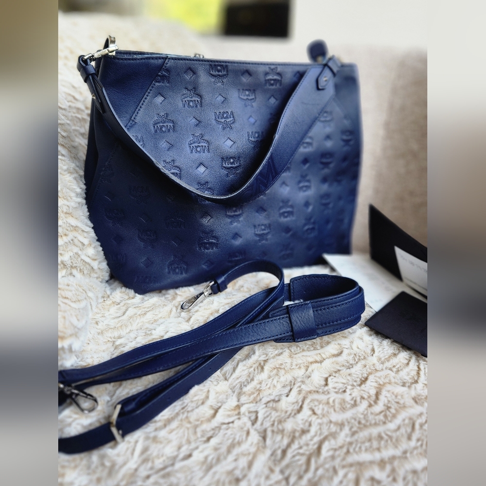 MCM Dark Blue Shoulder Bag - Picture 10 of 10